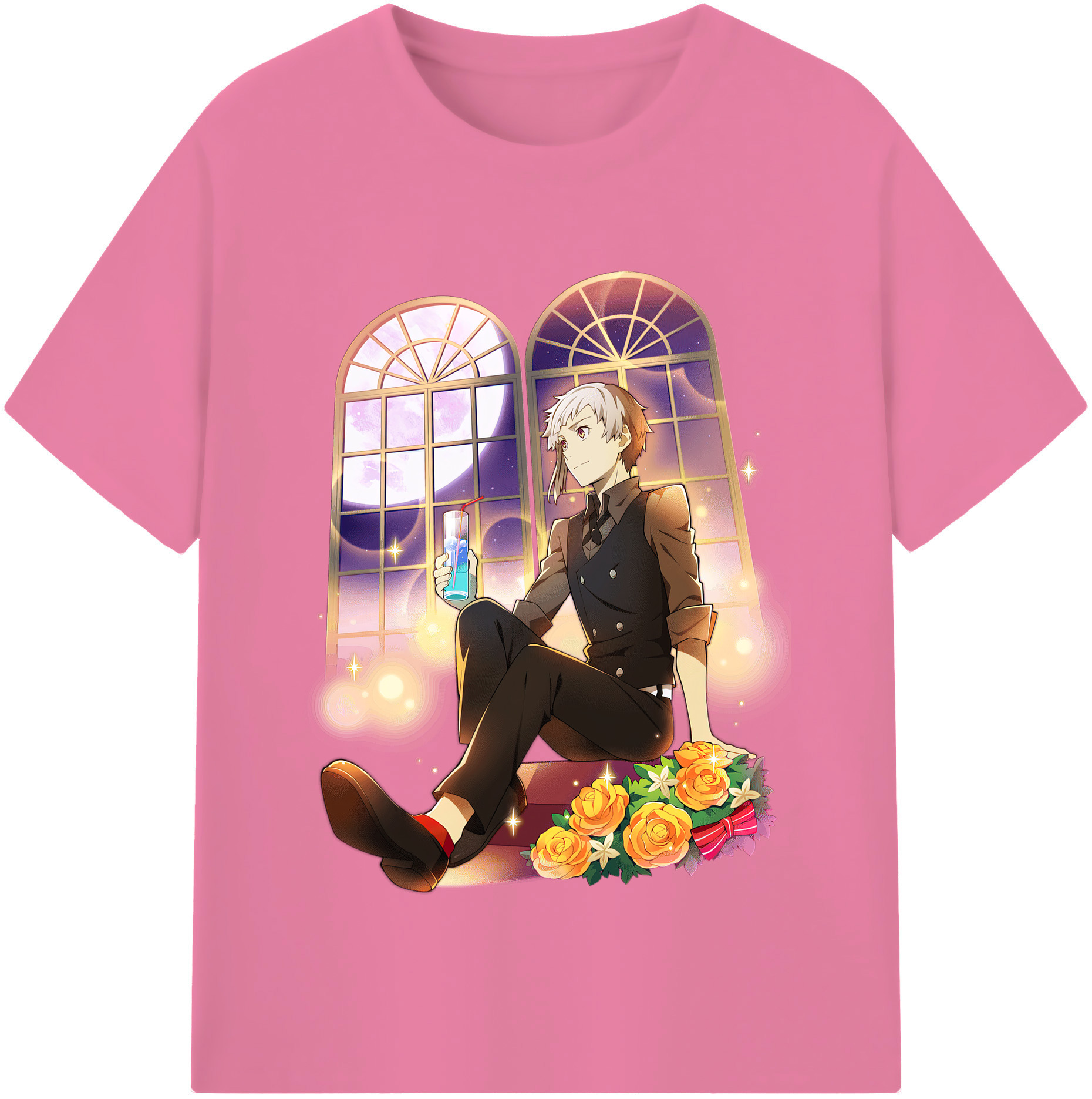 （画像用） 文豪ストレイドッグス Bungo Stray Dogs 綿100％半袖Tシャツ（フロントプリント）